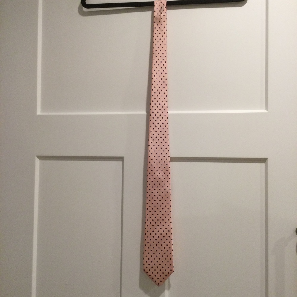 Pink Polka Dot Necktie